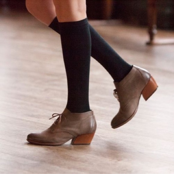 Kork-Ease Black Helene Leather Lace Bootie - Picture 1 of 8